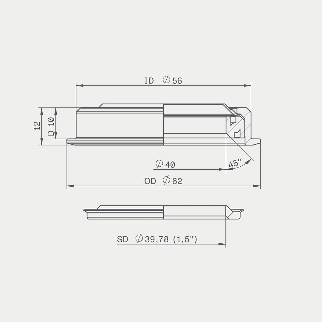 ACROS zs56 headset lower part