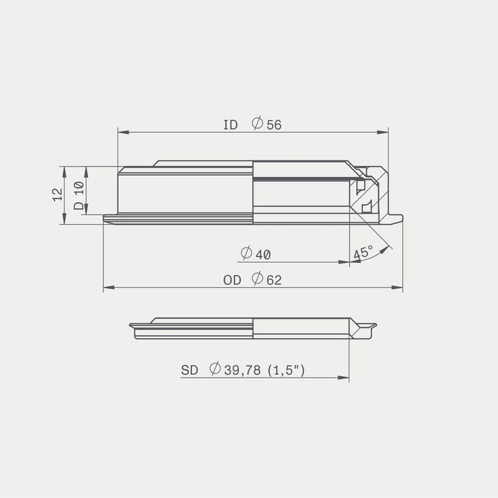 ACROS zs56 headset lower part