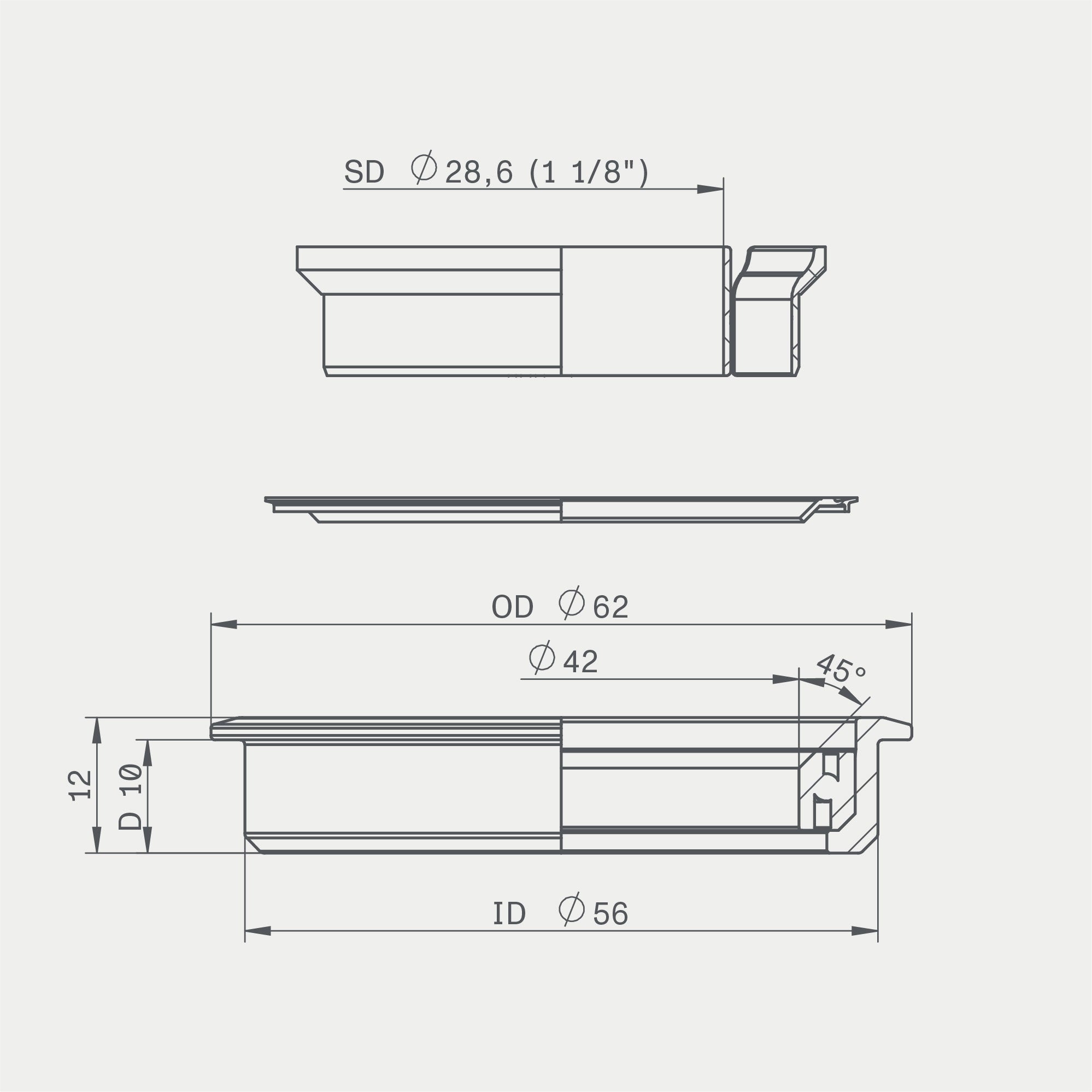 ACROS zs56 headset upper part - integrated cable routing ...
