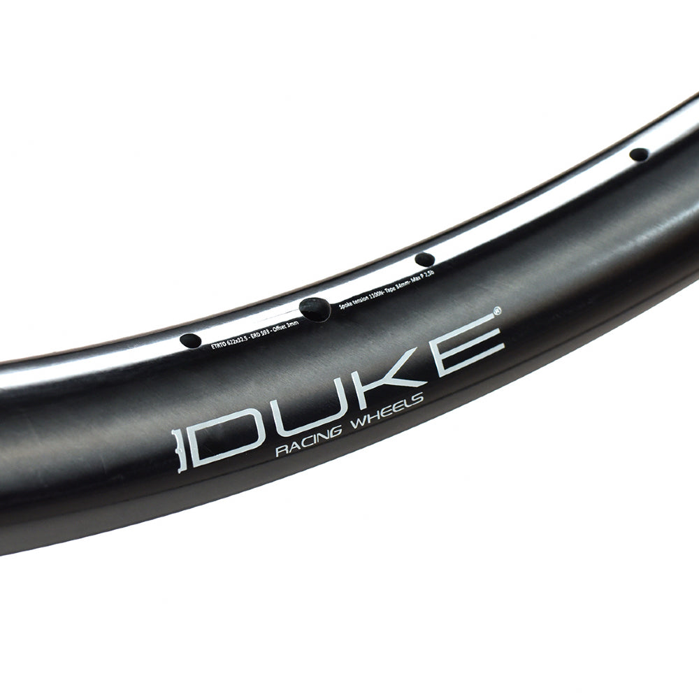 DUKE Juego de Aros Fury Jack SLS2 6TERS 32 / 29 :: 29'' 28H Asimétrico Carbon