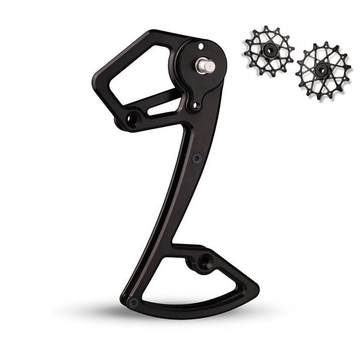 Jaula de desviador trasero + Poleas 14T + 16T para Shimano 12 vel