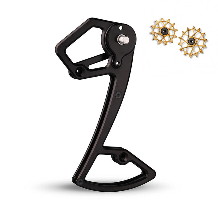Jaula de desviador trasero + Poleas 14T + 16T para Shimano 12 vel