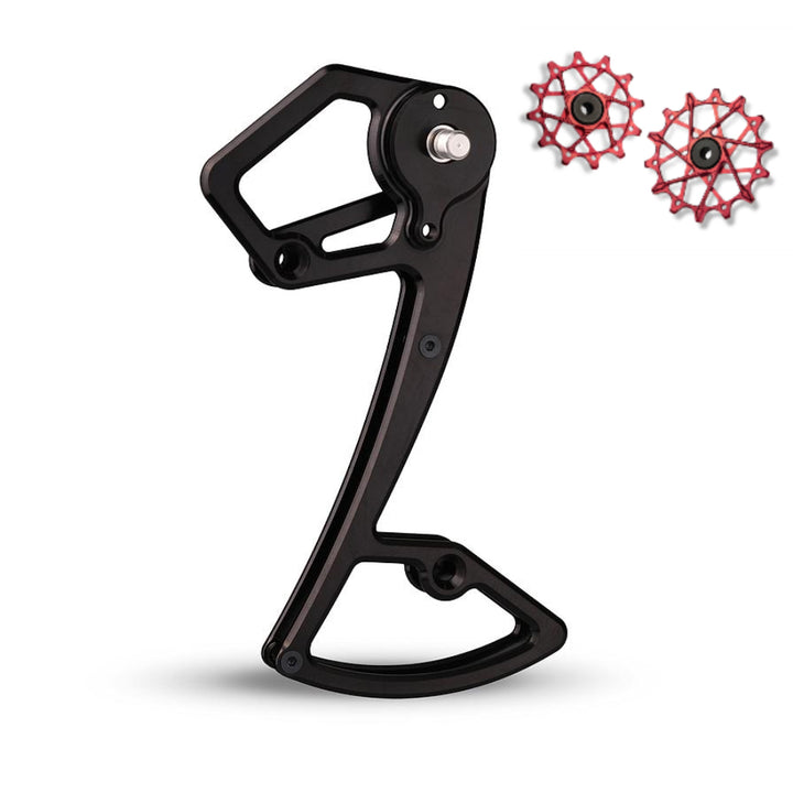 Jaula de desviador trasero + Poleas 14T + 16T para Shimano 12 vel