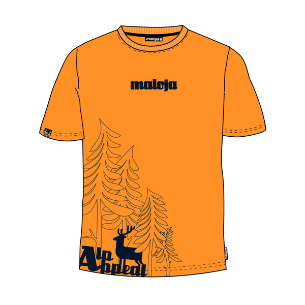 MALOJA T-Shirt Flavour Print - Livignio - buttercup - M