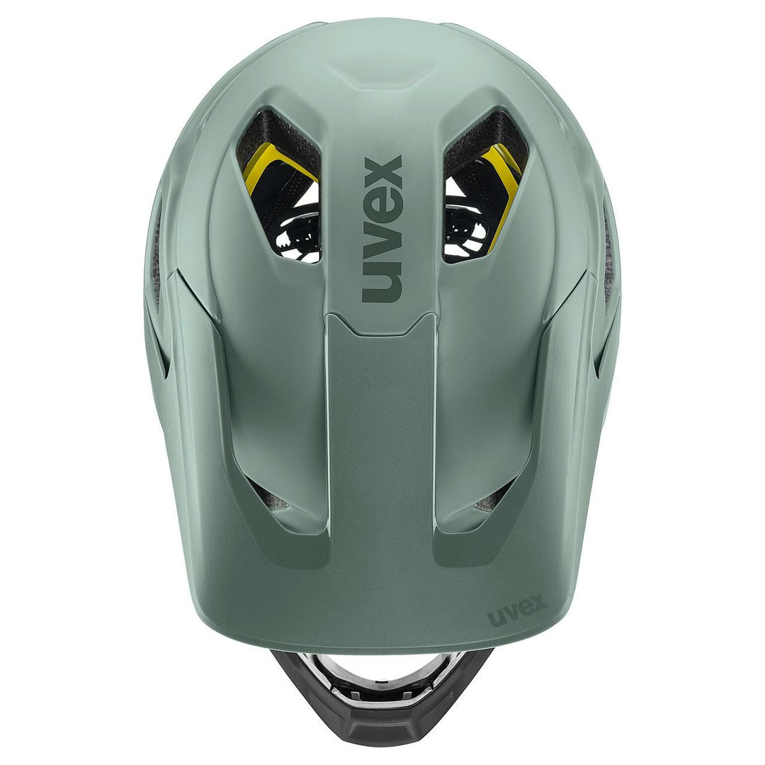 Casco Uvex Revolt MIPS · moss green-black matt