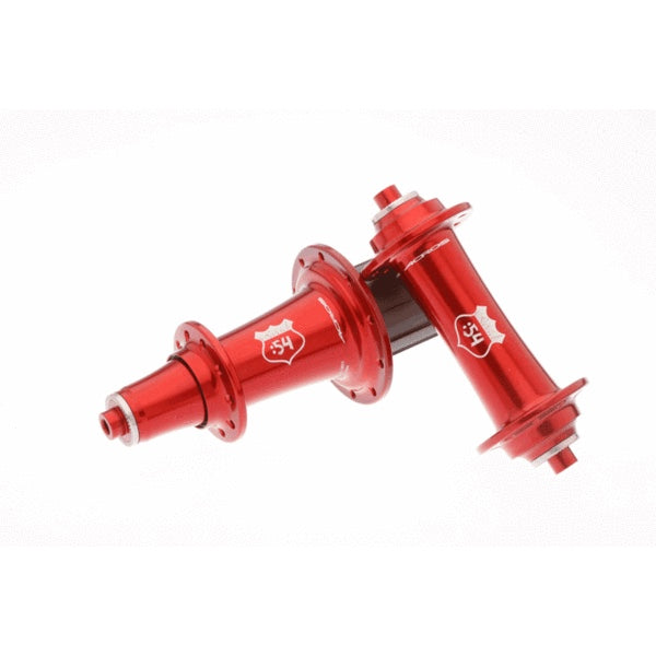 ACROS Buje Delantero Road 54 28H Roja de Acero Inoxidable