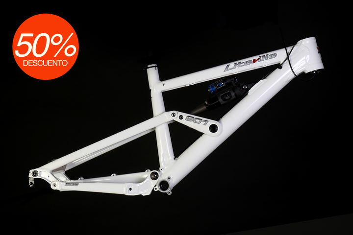 LiteVille 901 190mm 26” - blanco incl. FOX DHX Air 5.0 / 240mm | L