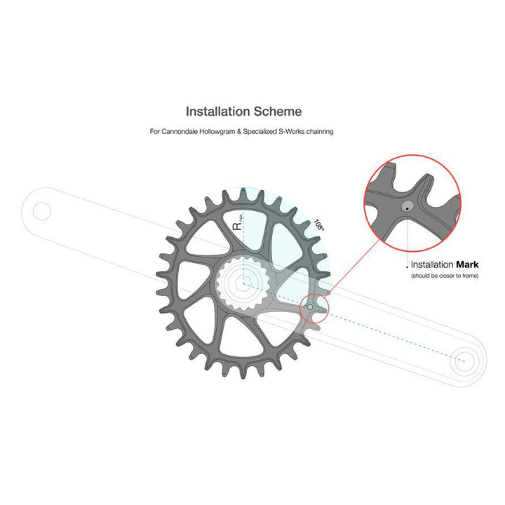 Plato GARBARUK Cannondale MTB Ovalado (BOOST)