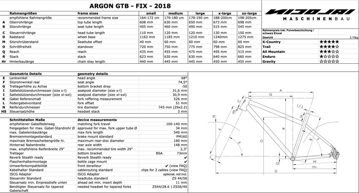 Nicolai GTB  29 color Raw / Talla XL (188-200 cm)