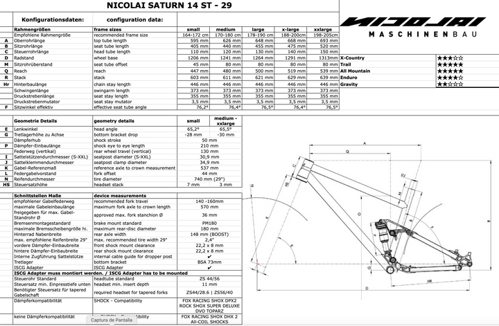 S14 ST color Raw / Talla L (178-190 cm)