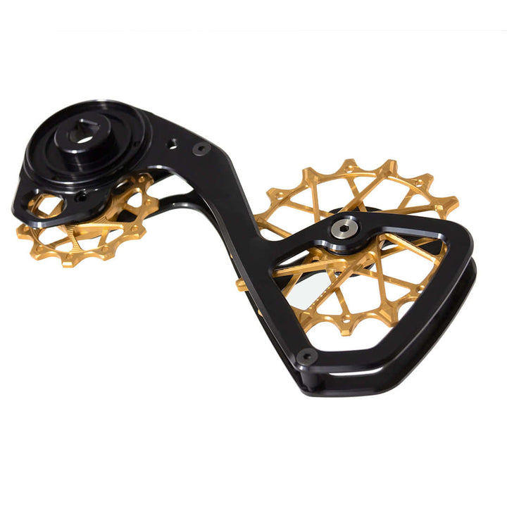 Jaula de desviador trasero + Poleas 12T + 16T para SRAM Force AXS 12-vel · GRAVEL / RUTA