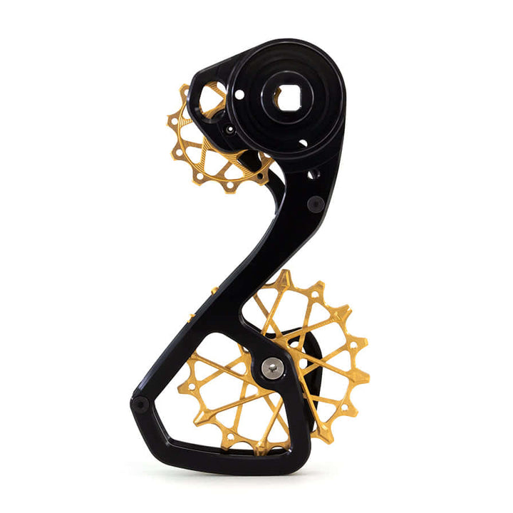 Jaula de desviador trasero + Poleas 12T + 16T para SRAM Force AXS 12-vel · GRAVEL / RUTA