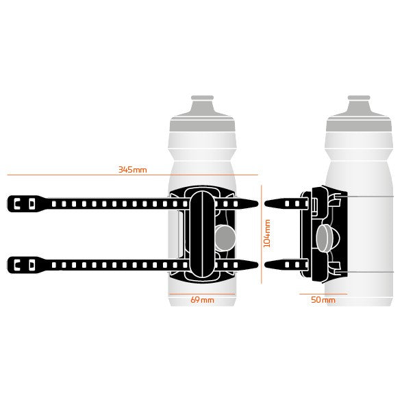 FIDLOCK TWIST SET uni connector con sistema BOA + uni base